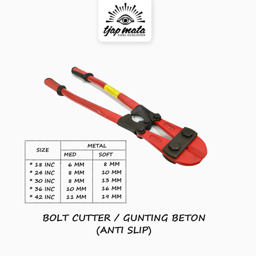 TJAP MATA / CAP MATA Gunting Beton / Bolt Cutter (Anti Slip) CR-MO