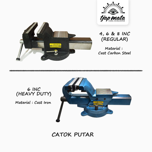 TJAP MATA / CAP MATA Catok Putar / Bench Vise / Ragum