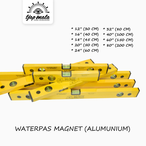 TJAP MATA / CAP MATA Waterpas Magnet Alumunium