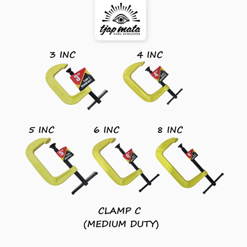 TJAP MATA / CAP MATA Clamp C / G Klem Catok Penjepit, Medium Duty