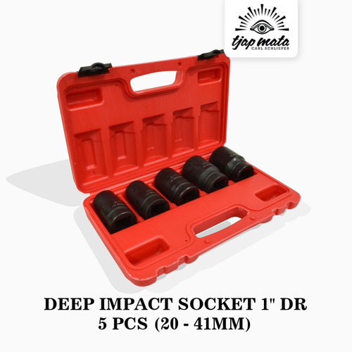 TJAP MATA / CAP MATA Deep Impact Socket 1" DR 5-PCS (20-41 MM)