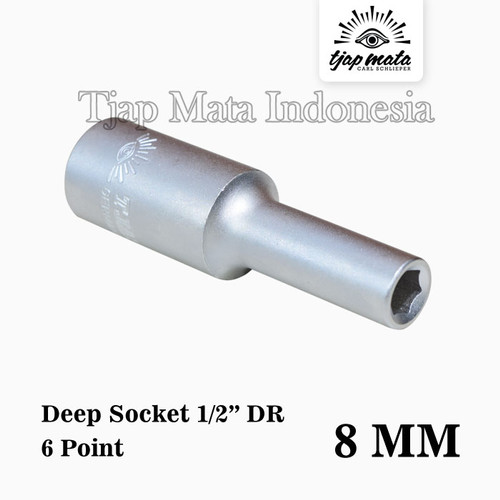 TJAP MATA / CAP MATA Socket 1/2" DR Deep 6 Point 8 MM