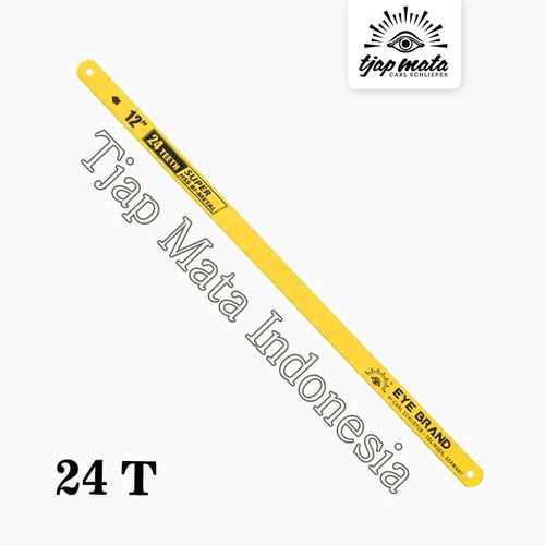 TJAP MATA / CAP MATA Gergaji Hacksaw HSS BI-Metal 12" 24 T (Kuning)