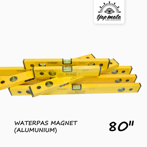 TJAP MATA / CAP MATA Waterpas Magnet Alumunium 80"