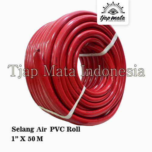 TJAP MATA / CAP MATA Selang Net PVC Roll 1" X 50M Merah