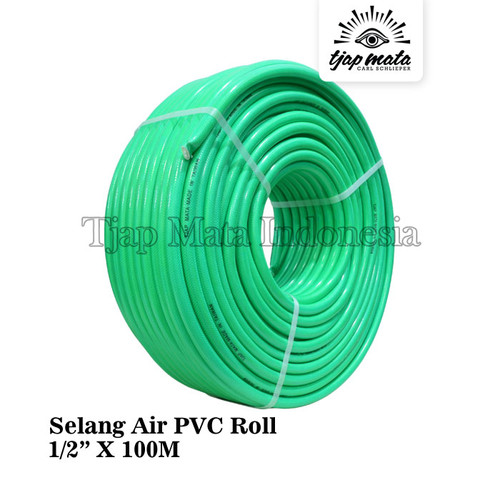 TJAP MATA / CAP MATA Selang Net PVC Roll 1/2" X 100M Hijau