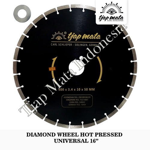 TJAP MATA / CAP MATA Diamond Wheel Hot Pressed Universal 16"