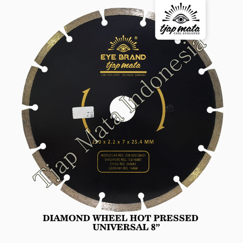 TJAP MATA / CAP MATA Diamond Wheel Hot Pressed Universal 8"