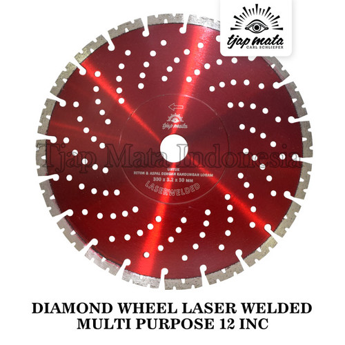 TJAP MATA / CAP MATA Diamond Wheel Laser Welded Multi Purpose 12"