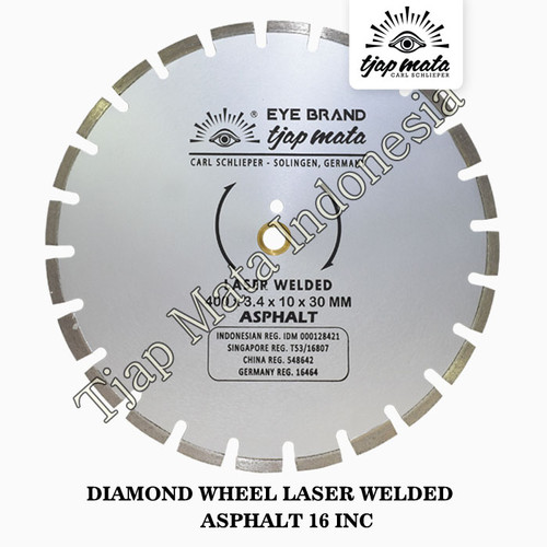 TJAP MATA / CAP MATA Diamond Wheel Laser Welded Asphalt 16"