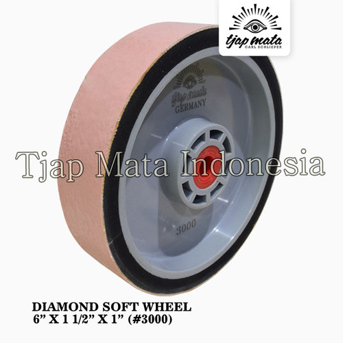 TJAP MATA / CAP MATA Diamond Soft Wheel 6" X 1 1/2" X 1" Pink #3000