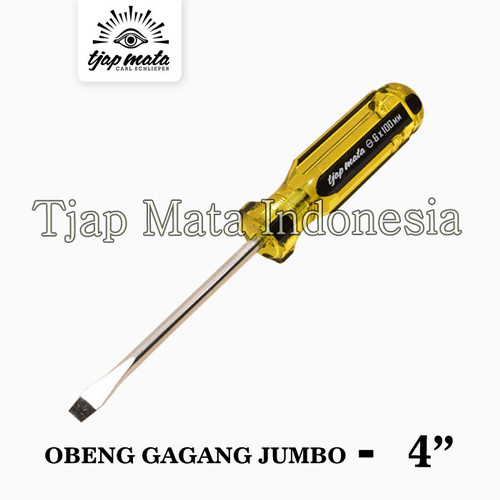 TJAP MATA / CAP MATA Obeng Gagang Jumbo - 4" X 6 MM