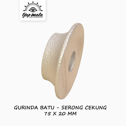 TJAP MATA / CAP MATA Gurinda Batu Serong Cekung 75 X 20 MM