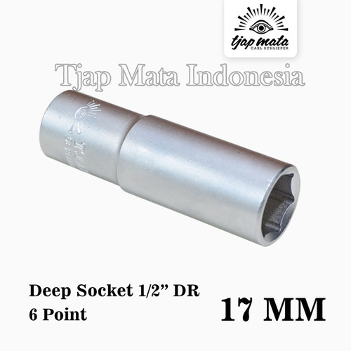 TJAP MATA / CAP MATA Socket 1/2" DR Deep 6 Point 17 MM