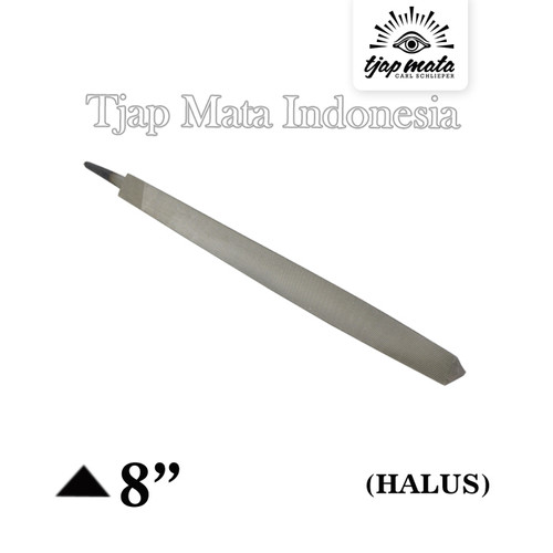 TJAP MATA / CAP MATA Kikir Segi Tiga (Halus) 8" Tanpa Gagang