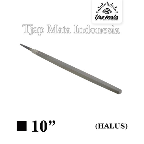 TJAP MATA / CAP MATA Kikir Segi Empat (Halus) 10" Tanpa Gagang