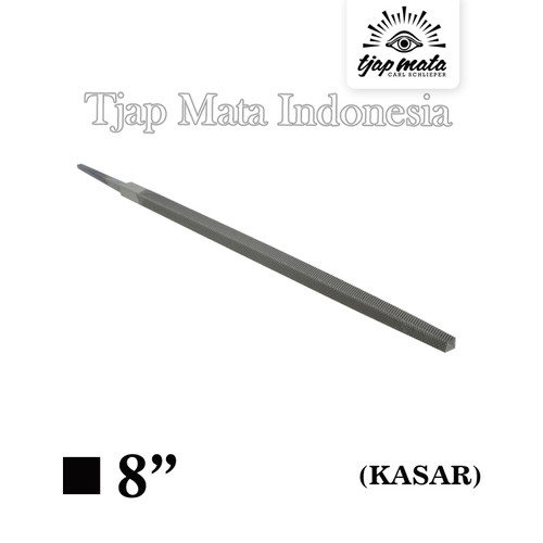 TJAP MATA / CAP MATA Kikir Segi Empat (Kasar) 8" Tanpa Gagang