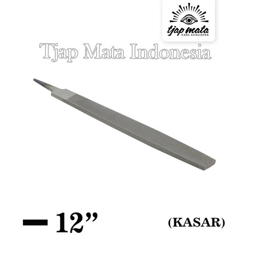 TJAP MATA / CAP MATA Kikir Flat (Kasar) 12" Tanpa Gagang