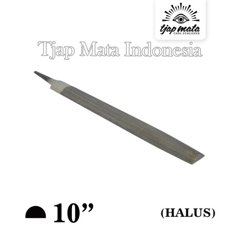 TJAP MATA / CAP MATA Kikir 1/2 Bulat (Halus) 10" Tanpa Gagang