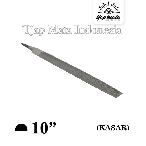 TJAP MATA / CAP MATA Kikir 1/2 Bulat (Kasar) 10" Tanpa Gagang