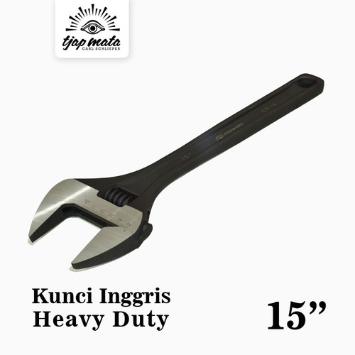 TJAP MATA / CAP MATA Kunci Inggris / Adjustable wrench 15" Heavy Duty