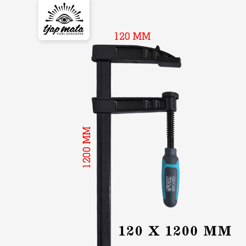 TJAP MATA / CAP MATA Clamp F / Klem / Catok F Kayu 1200 MM Regular