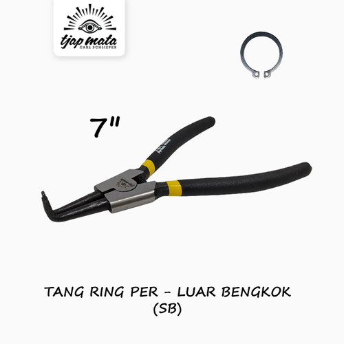 TJAP MATA / CAP MATA Tang Ring Per / Snap Ring Luar / Buka Bengkok 7"