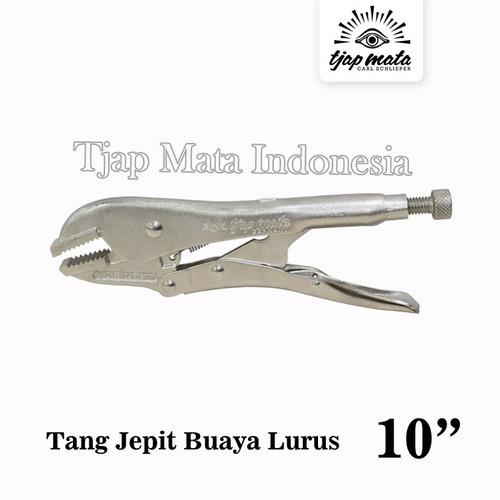 TJAP MATA / CAP MATA Tang Jepit Buaya Lurus / Locking Plier 10"