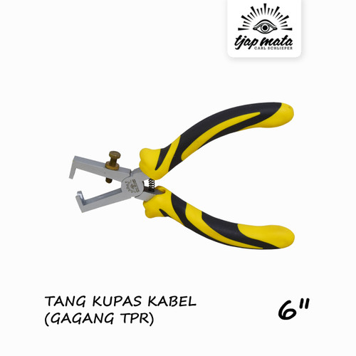 TJAP MATA / CAP MATA Tang Kupas Kabel / Wire 6" (TPR Grip)