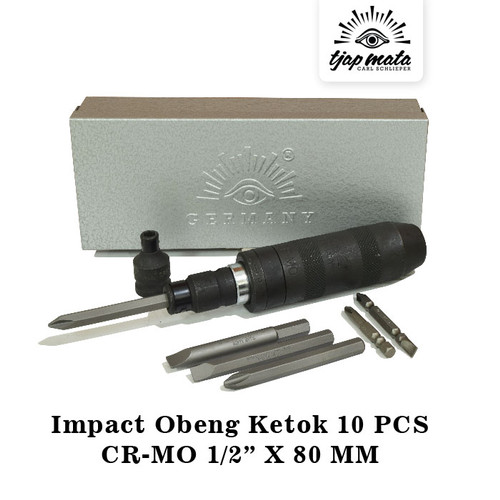 TJAP MATA / CAP MATA Impact Obeng Ketok Set 10 Pcs