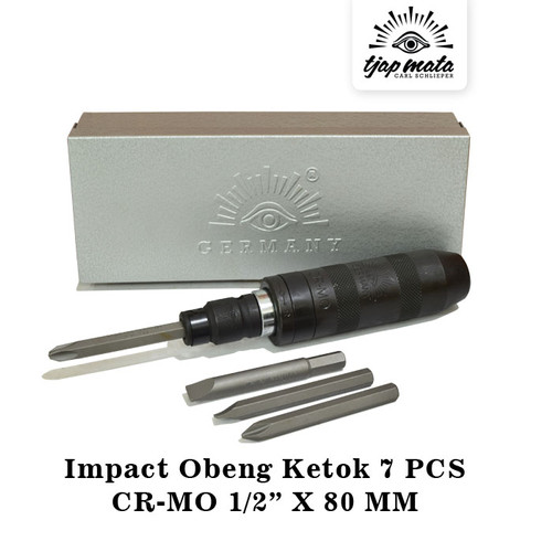 TJAP MATA / CAP MATA Impact Obeng Ketok Set 7 Pcs