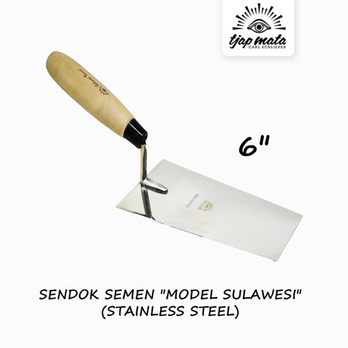 TJAP MATA / CAP MATA Sendok / Cetok Semen Sulawesi 6" (Stainles Steel)