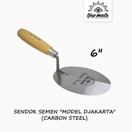 TJAP MATA / CAP MATA Sendok / Cetok Semen Djakarta 6" (Carbon Steel)