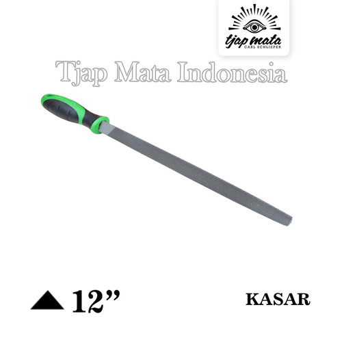 TJAP MATA / CAP MATA Kikir Segitiga (Kasar) 12", Gagang Karet