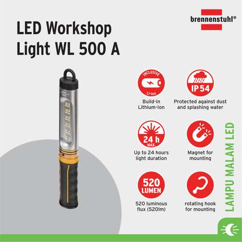 Brennenstuhl Senter LED Workshop Light Magnet WL500A-1175580