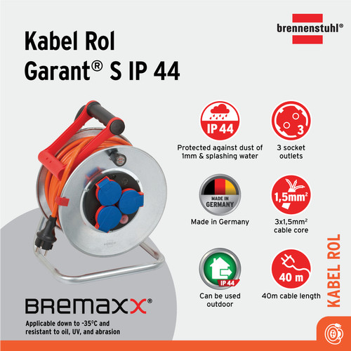 Brennenstuhl Kabel Rol Garant S IP44 40m - 1198470