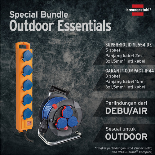 Brennenstuhl Bundle Stop Kontak Outdoor Waterproof- 1159900205/1079850