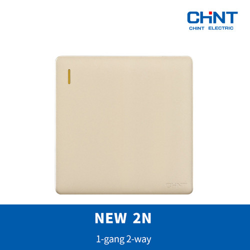 CHINT G NEW2N-Light Champagne(Emas) 1-g 1-way switch/saklar