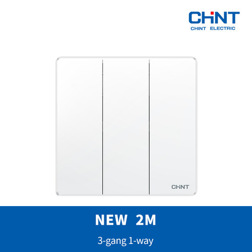 CHINT G NEW2M 3-gang 1-way switch/saklar