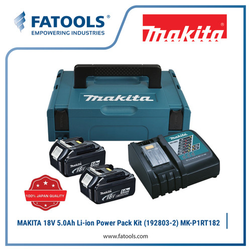 MAKITA 18V Power Source Kit Baterai 5.0 Ah Lithium P1RT182 192803-2