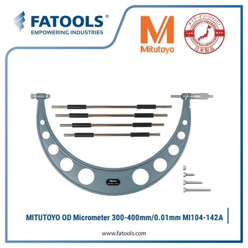 Mitutoyo 104-142A Outside Diameter OD Micrometer 300-400mm/0.01