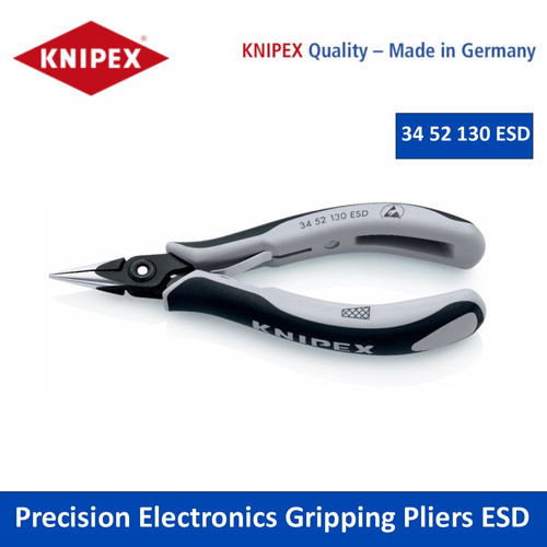 Tang 34 52 130 ESD Precision Electronics Gripping Pliers ESD Knipex