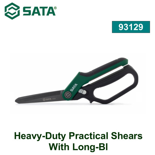 Gunting 93129 Heavy-Duty Practical Shears With Long-Bl Sata Tools