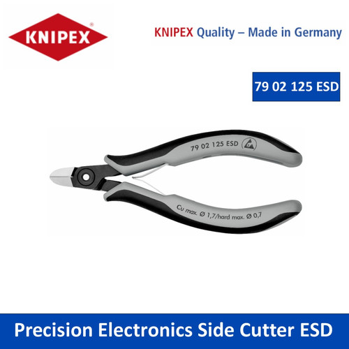 Tang Potong 79 02 125 ESD Precision Electronics Side Cutter Knipex