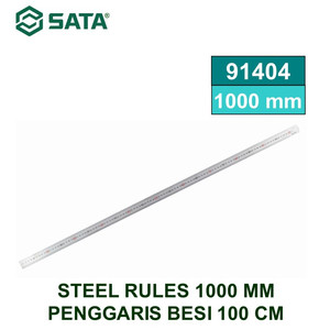 Penggaris Besi 1000 mm Steel Rules 100 cm Sata Tools