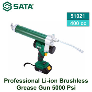 Pompa Minyak Gemuk 51021 Prof Li-ion Brushless Grease Gun Sata Tools