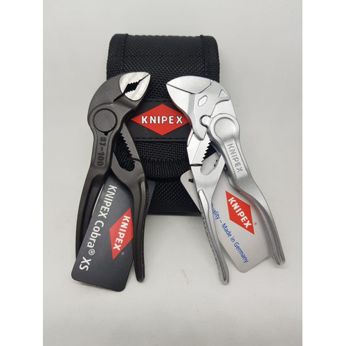 Tang Mini KNIPEX 00 20 72 V04 XS Pliers set XS in tool belt pouch 2Pcs