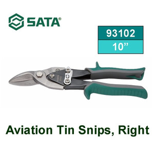 Tang Potong 93102 Aviation Tin Snips - Right 10" Sata Tools