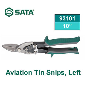 Tang Potong 93101 Aviation Tin Snips - Left 10" Sata Tools