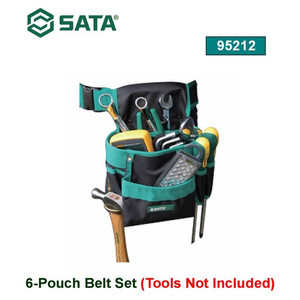 Tas Perkakas 95212 6-Pouch Belt Set (Tools Not Included) Sata Tools